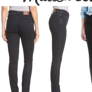 Madewell Faded black skinnies, excellent condition